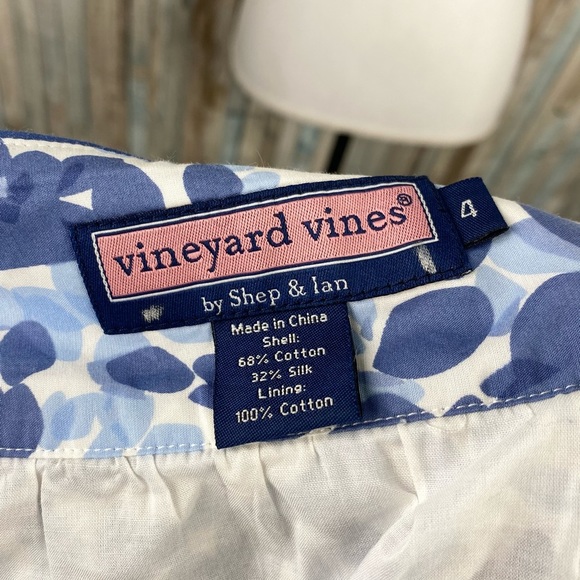 Vineyard Vines 4 Seaglass Silk Cotton Mini Skirt - Picture 5 of 6